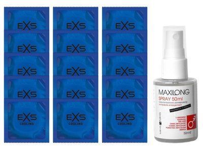 Комплект EXS Cooling 15 шт + Lovely Lovers MAXILONG Spray (50 мл) SOS14589 фото