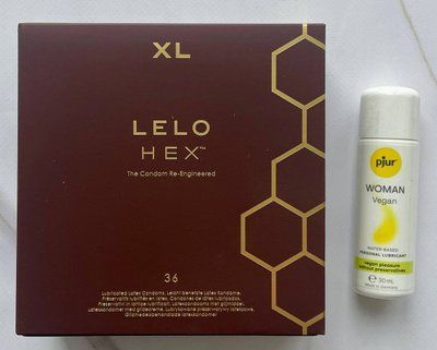 Набір LELO HEX Respect XL 36 Pack + Лубрикант pjur Woman Vegan 30 мл SOS2021 фото