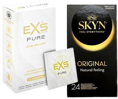 Набор с SKYN ORIGINAL 24 ШТ. + EXS Pure 12 шт SOS7922 фото