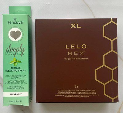 Набір LELO HEX Respect XL - Спрей Sensuva Deeply Love You Spearmint (29 мл) SOS2871 фото