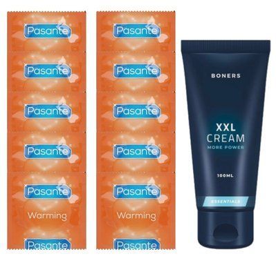 Комплект Pasante Warming 10 шт + Boners Penis XXL Cream (100 мл) SOS14392 фото