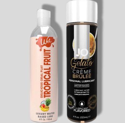 Wet Oral Play Tropical Explosion (118 мл) + JO GELATO CremeBrulee (120 мл) LB1029 фото