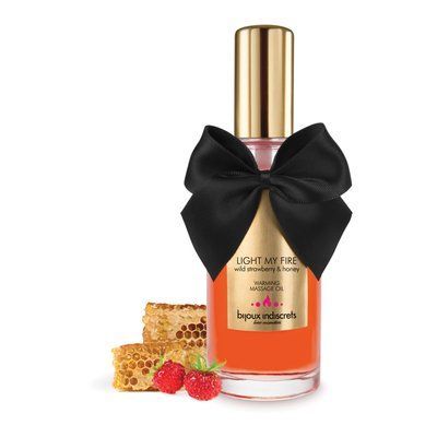 Розігріваюча олія Bijoux Indiscrets Light my Fire &ndash; Wild Strawberry&Honey SO5937 фото
