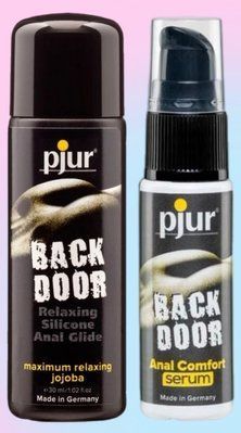 Набір лубрикант pjur backdoor anal Relaxing jojoba silicone 30 мл + Сироватка pjur backdoor Serum 20 мл LB678 фото