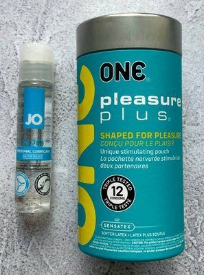Комплект ONE Pleasure Plus 12 шт - Лубрикант System JO H2O ORIGINAL (30 мл) SOS2672 фото