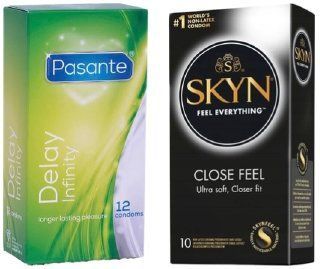 Набор с SKYN Close Feel пачка 10 штук + Pasante Infinity Delay, 12 шт SOS8072 фото