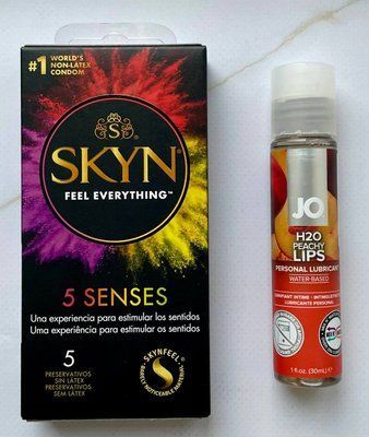 Набір SKYN 5 Senses - Лубрикант System JO H2O &mdash; Peachy Lips (30 мл) SOS2822 фото