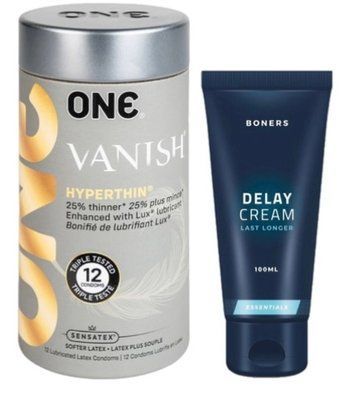 Набор из 12 шт ONE Vanish + Пролонгатор Boners Delay Cream 100 мл SOS9220 фото