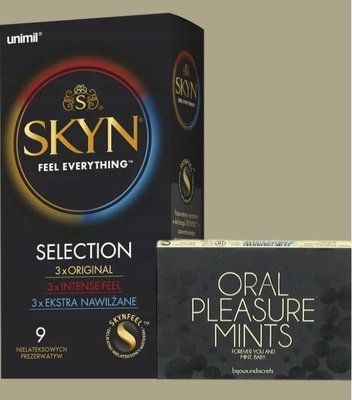 Набор Skyn ​​Selection 9 шт + Конфеты для орального секса Bijoux Indiscrets Oral Pleasure Mints &ndash; Peppermint SOS5059 фото