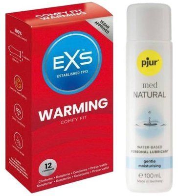 Набір EXS Warming (12 шт) + pjur MED Natural Glide 100 мл SOS13491 фото