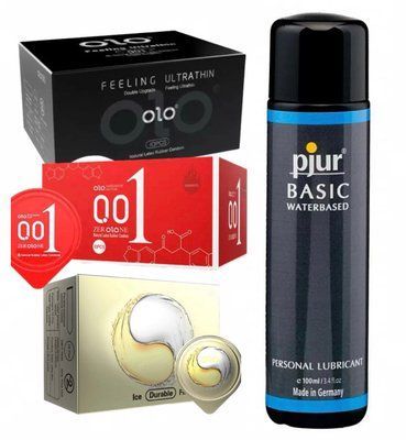 Комплект: pjur Basic waterbased 100 мл + 30 шт. OLO SOS11284 фото