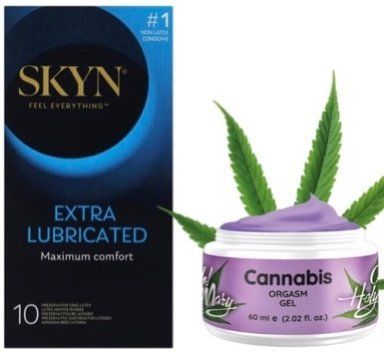 Набор из SKYN Extra Lube (10 шт) + Гель для стимуляции оргазма OH! HOLY MARY (60 мл) от Nuei SOS10180 фото