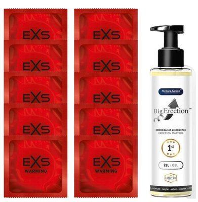 Комплект EXS Warming 10 шт + Big Erection Gel (150 мл) SOS14343 фото