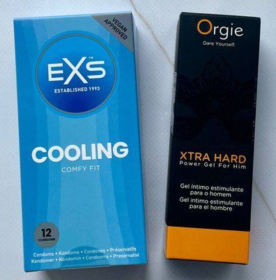 Комплект EXS Cooling 12 шт - Гель для стимуляції Orgie Xtra Hard Power Gel For Him, 50 мл SOS3622 фото