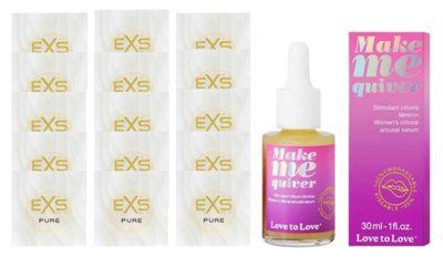 Комплект EXS Pure15 шт + Love To Love Make Me Quiver, 30 мл SOS14844 фото
