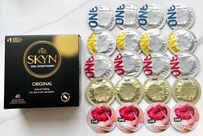 Комплект 60 шт - ONE Super Studs, Classic, Vanish, Extreme ribs, Flavor Waves + SKYN Original SOS1871 фото