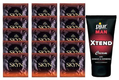 Комплект Skyn Warming 15 шт + pjur MAN Xtend Cream 50 мл SOS14493 фото