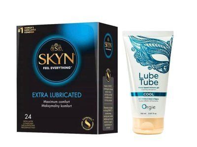 SKYN Extra Lube, 24 шт та Лубрикант ORGIE LUBE TUBE COOL 150 ml SOS976 фото