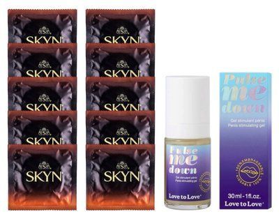Комплект Skyn Warming 10 шт + Love To Love Pulse Me Down Gel (30 мл) SOS14443 фото