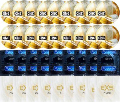 Набір 36 шт ONE ONE Banana Split + Pasante Extra Safe + EXS Pure SOS7524 фото