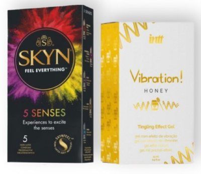 SKYN 5 Senses + Intt Vibration Honey (15 мл) SOS6975 фото