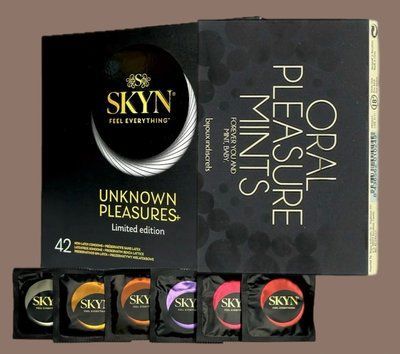 Набор SKYN Pleasures, 42 шт-6 видов + Мятные конфеты Bijoux Indiscrets Oral Pleasure Mints Peppermint SOS5115 фото