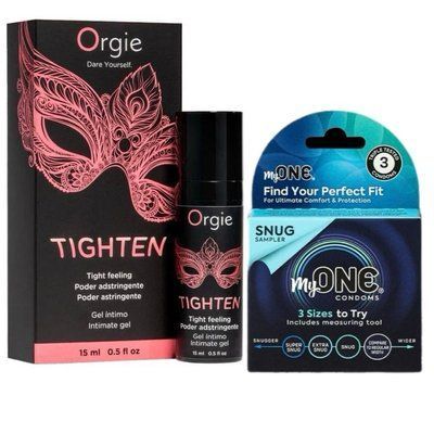 Гель для сужения Orgie &ndash; Tighten (15 мл)+ My ONE Snug 3 Sampler шт SOS6724 фото